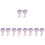 10Pcs Mermaid Makeup Pink for Professional Use 4