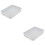 2 Sets Stainless Steel Bakeware Pp Brownie Dish 7