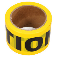 4Pcs Pe Yellow Safety Tape Non Adhesive Warning Tape for Hazard Zones
