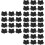 72 Pcs Speaker Angle Round Iron Sheet Horn 5