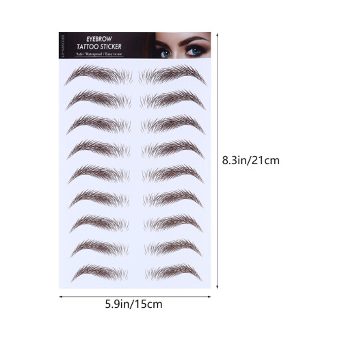5Pcs 6D Bionic Eyebrow Transfer Makeup Stickers 1