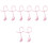 8Pcs Classic Pink Polyester Graduation Cords for Grad Decoration 3