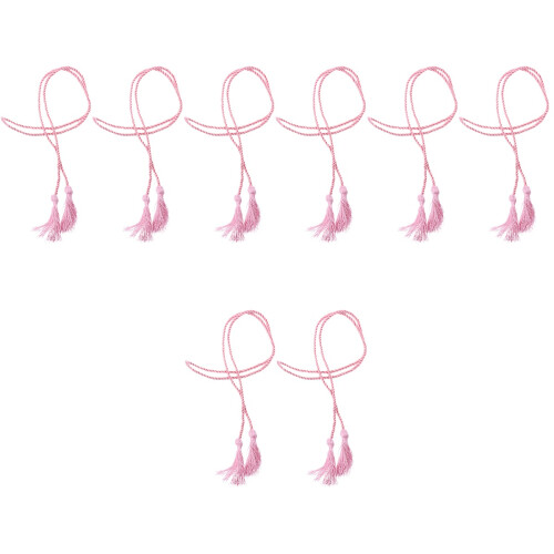 8Pcs Classic Pink Polyester Graduation Cords for Grad Decoration 2