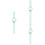 3pcs Watch Glowing Blue Buckle Material: Metal 5