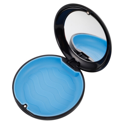 3Pcs Portable Retainer Case With Mirror For Braces Night Guard 1