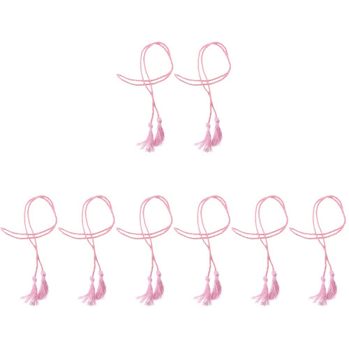8Pcs Classic Pink Polyester Graduation Cords for Grad Decoration 1
