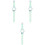 3pcs Watch Glowing Blue Buckle Material: Metal 3