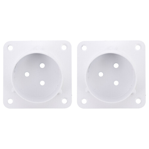 4 Pcs Lift Hinge Iron White Table Leg Pad Bevel