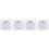 4 Pcs Lift Hinge Iron White Table Leg Pad Bevel 2