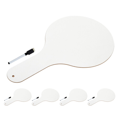 15 Pcs Dry Erase Answer Paddle With Markers Double Sided Mini White Boards