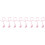 8Pcs Classic Pink Polyester Graduation Cords for Grad Decoration 4