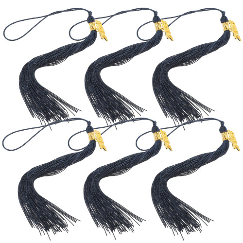 30Pcs Black Graduation Cap Tassels 2023 Charm DIY Durable Polyester