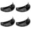 4Pcs Outdoor Black Motorcycle Helmet Visor Replacement with Sun Shade 6