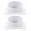 4 Pcs Lift Hinge Iron White Table Leg Pad Bevel 6