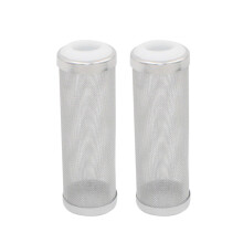 4Pcs Aquarium Filter Cover Stainless Steel White Inlet Mesh Protector