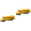 2 Pcs School Bus Model Toy Alloy Pull Back Car For Kids 6
