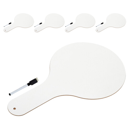 15 Pcs Dry Erase Answer Paddle With Markers Double Sided Mini White Boards 2