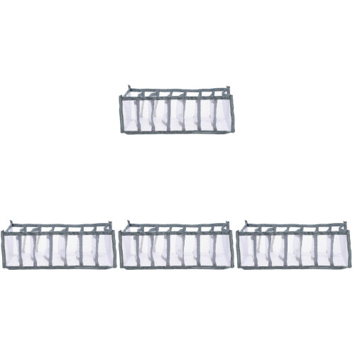 4 Count Wardrobe Storage Jeans Organiser Drawer Clothes Organizer 1
