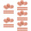 100 Pcs Mini Bricks Set Mud Child Small 10