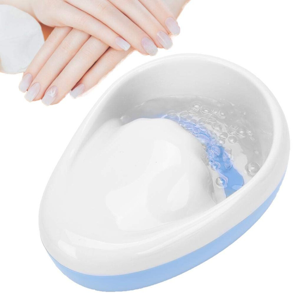 Electric Nail Soaking Bowl with Gentle Bubble Massage, Splashproof Manicure Hand Spa Tool