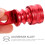 3 Sets Pedal Quick Release Buckle Aluminum Alloy Tool Fold 6