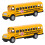 2 Pcs School Bus Model Toy Alloy Pull Back Car For Kids 7