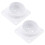 4 Pcs Lift Hinge Iron White Table Leg Pad Bevel 5