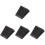4pcs Ramp Pad Rubber Truck Black 4