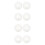 8Pcs Transparent Reusable Silicone Breast Milk Saver Collecting Tools 8