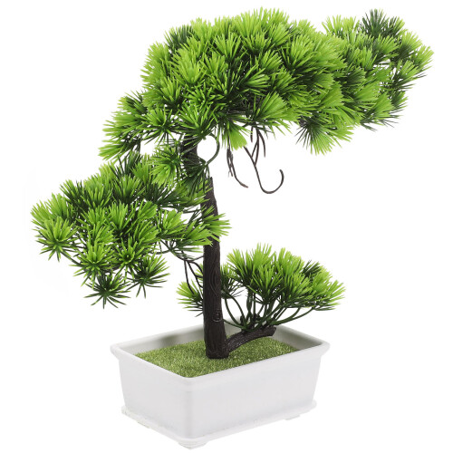2 Pieces Bonsai Tree Artificial Home Fake Pine Imitation Ornaments 2