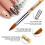 Kolinsky Acrylic Nail Brush Size 12 for Precise Acrylic Application with Durable Glitter Handle 3