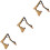 3Pcs Durable Wooden Guitar Rack Foldable Electric and Classical Stand 4