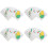 4 Sets Fruit Vegetable Learning Puzzle Cards For Kids 7