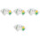 4 Sets Fruit Vegetable Learning Puzzle Cards For Kids 5