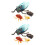 2 Sets Simulation Cicada Growth Cycle Ornaments Display Models 5