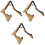 3Pcs Durable Wooden Guitar Rack Foldable Electric and Classical Stand 2