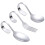 12 Pcs Curved Handle Spoons And Fork Set Stainless Steel 2