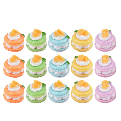 72Pcs Resin Simulation Cake Models Decorative Props for Home and Shop 2