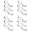 12 Pcs Curved Handle Spoons And Fork Set Stainless Steel 7