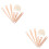 2 Sets Weaving Needle Kit Shape Accessories Handcrafts Shuttle Comb 5
