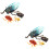 2 Sets Simulation Cicada Growth Cycle Ornaments Display Models 6