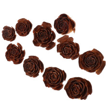 40Pcs Dry Flower Material Brown for Creative DIY Craft Supplies