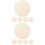 10 Pcs Woven Bag Base Wood Chips Shaping 4
