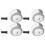 12Pcs Stroller Caster Wheels White Easy Install 3
