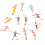2 pcs xmas tree light decor, home desktop party adornment 1