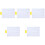 5 Sets Erasable Small Dry Erase Board Multi-Function Whiteboard 5