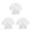 3Pcs White Coat Polyester Cotton Doctor Costume 6