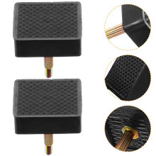 6Pairs Wear-Resistant Black Heel Tips Replacement for High Heel Shoes