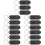 15Pcs Compact Black Plastic Key Ring Digital Watches for Study 8