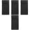 4Pcs Versatile Black PVC Check Presenters for Hotel and Restaurant Use 4